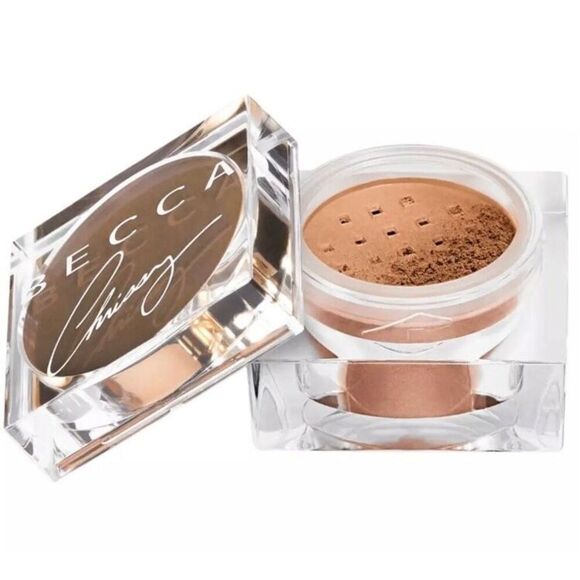 BECCA + Chrissy Teigen - NWOT Glow Powder/Loose Highlighter in Cinnamon Sugar - Picture 11 of 15
